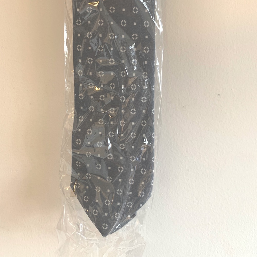Grey Tie Bar Necktie NWT